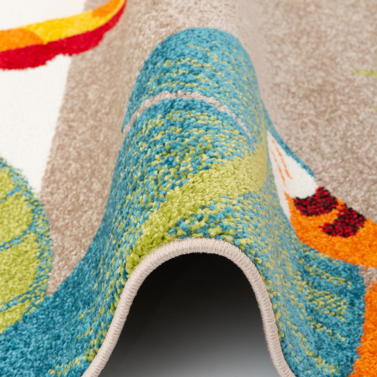 KINDER TEPPICH SOFTSTAR KIDS TIERWELT - Multicolor, Textil (120/170cm) - Pergamon