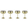 CHAMPAGNERSCHALE (4er Set) Manhattan Lounge - Goldfarben, Metall (0.4L) - Butlers