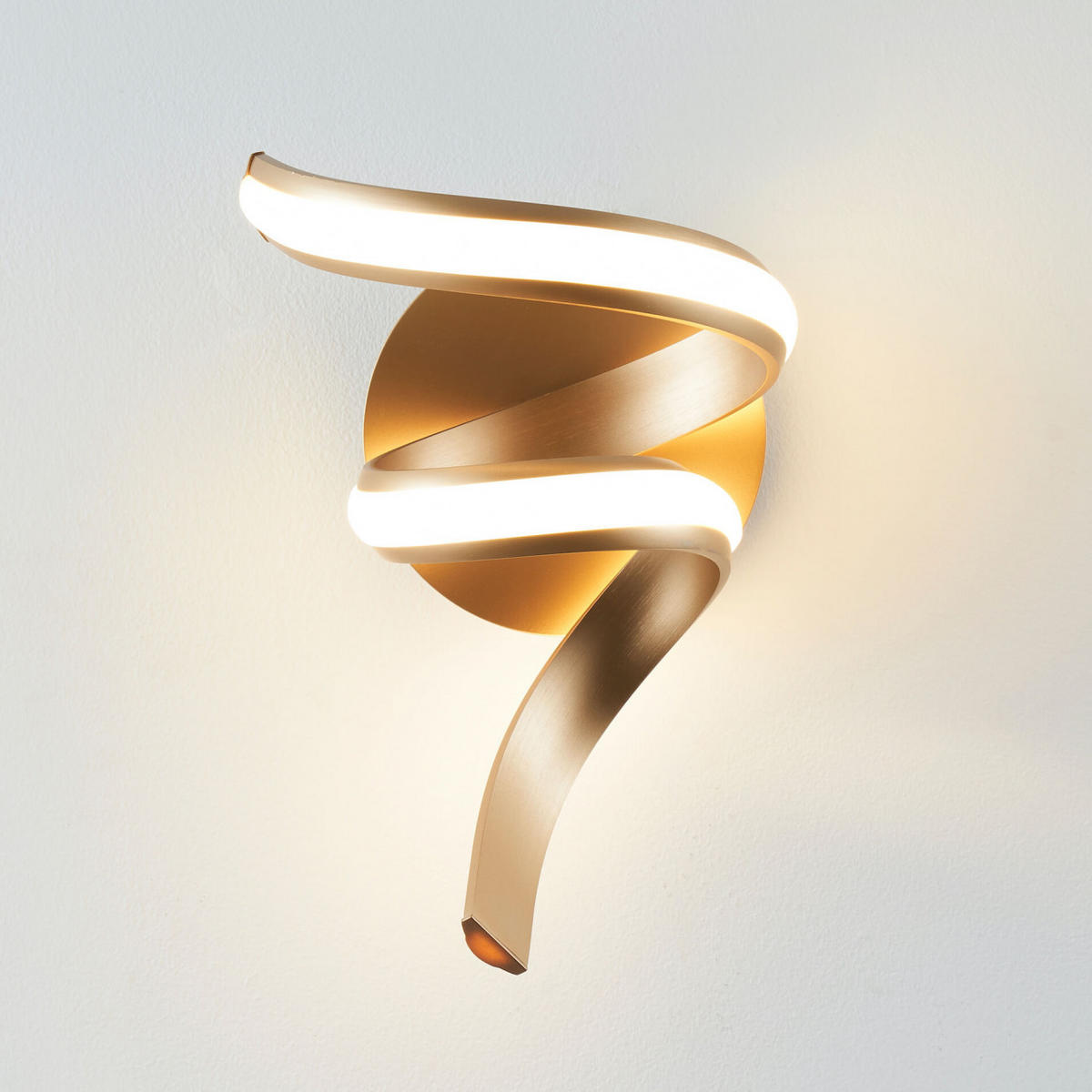 WANDLEUCHTE Kauai, Gold / Messing, 38cm - Goldfarben, Metall (20/38/20cm) - KOSILUM