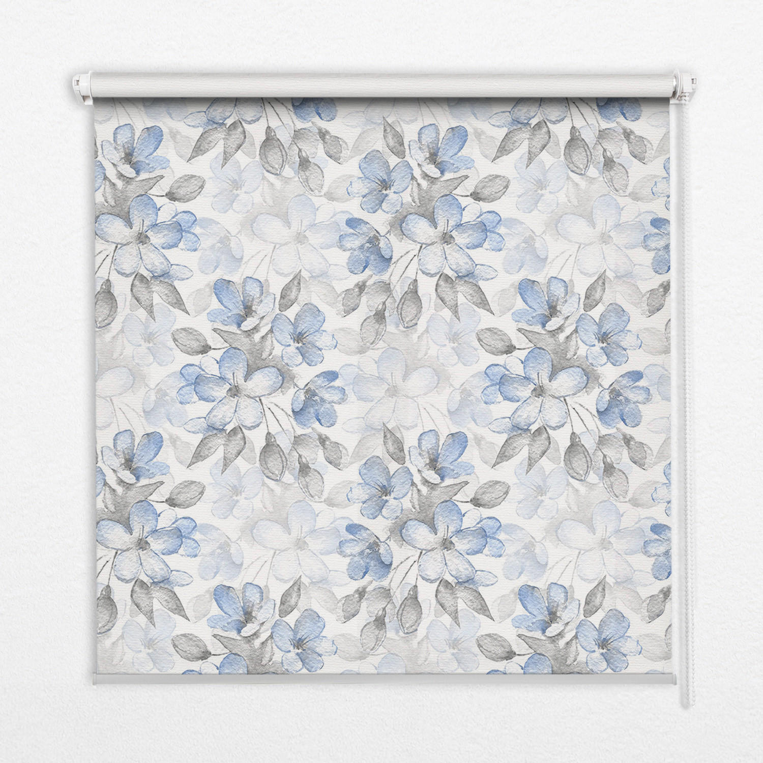 INNENROLLO - Fensterrollo - Rollo - 130x140 cm - Blumen - Blau, Kunststoff (130/140/0.5cm) - TULUP