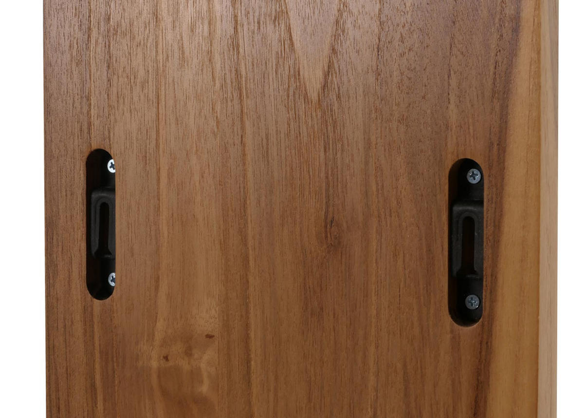 TEAK-STENSKA POLICA Rjava - rjava, les (56/151/15cm) - MCW