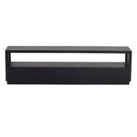 TV-MÖBEL aus Mangoholz 180cm, schwarz - Schwarz, Holz (180/50/40cm) - Giga Meubel