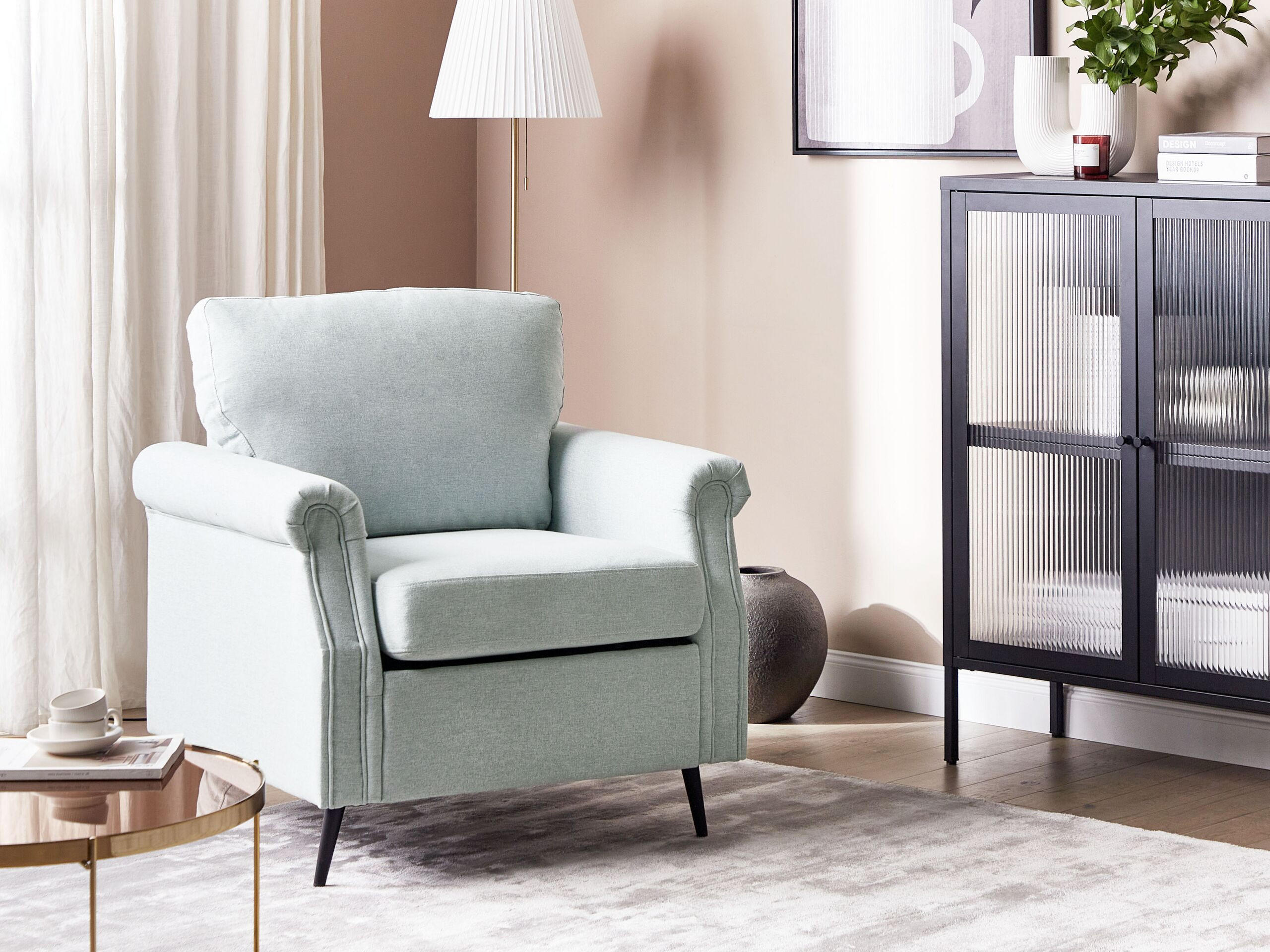 SESSEL Polsterbezug Grau Vietas - Grau, Textil/Metall (85/88/67cm) - Beliani