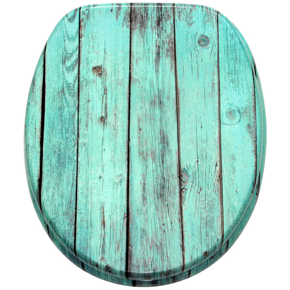 WC-SITZ Lumber - Türkis, Holzwerkstoff (38/6/47cm) - Sanilo