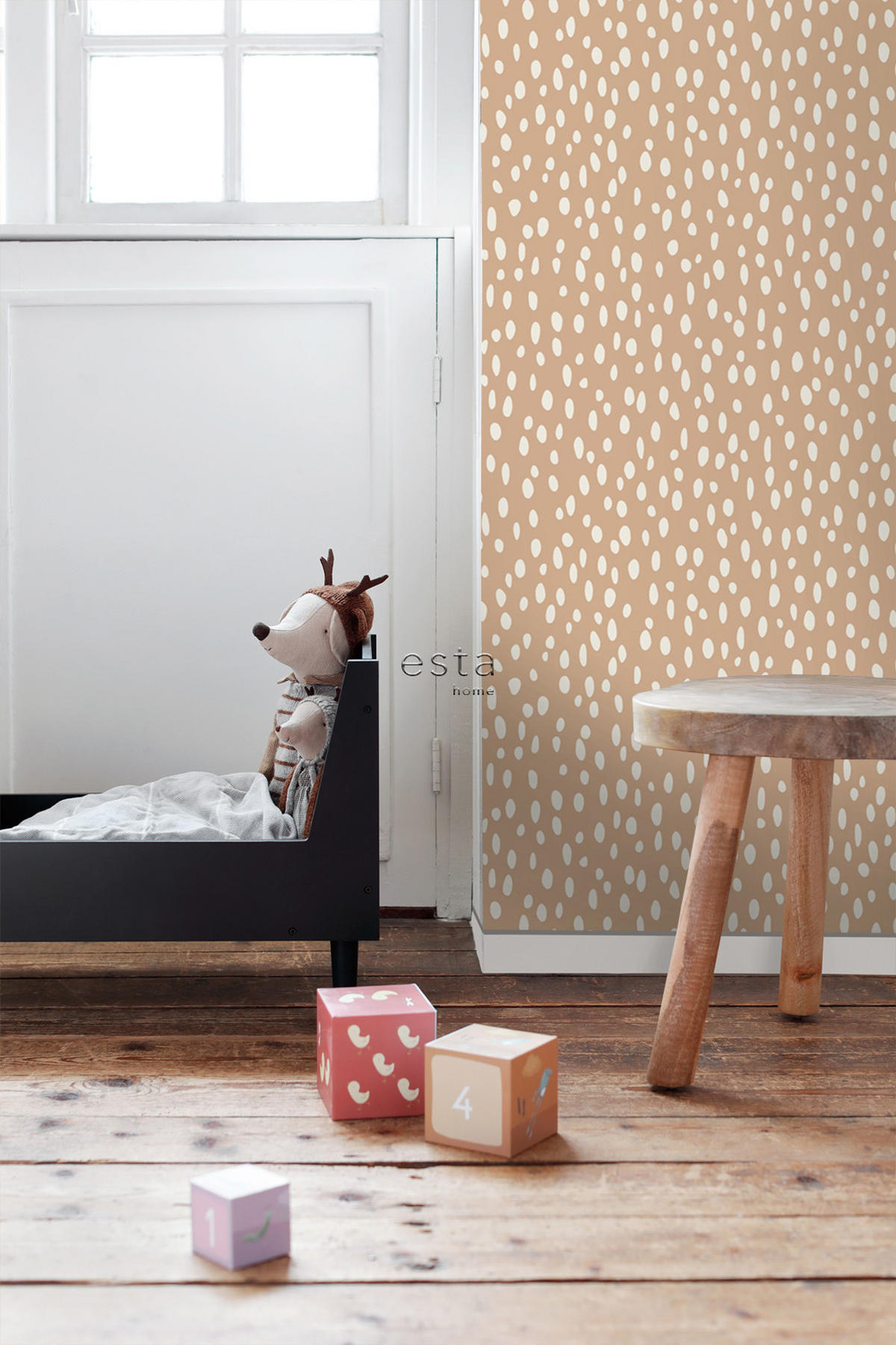 TAPETE Punkte 53 cm x 10.05 m - Terracotta, Papier (53/0.1cm) - ESTAhome