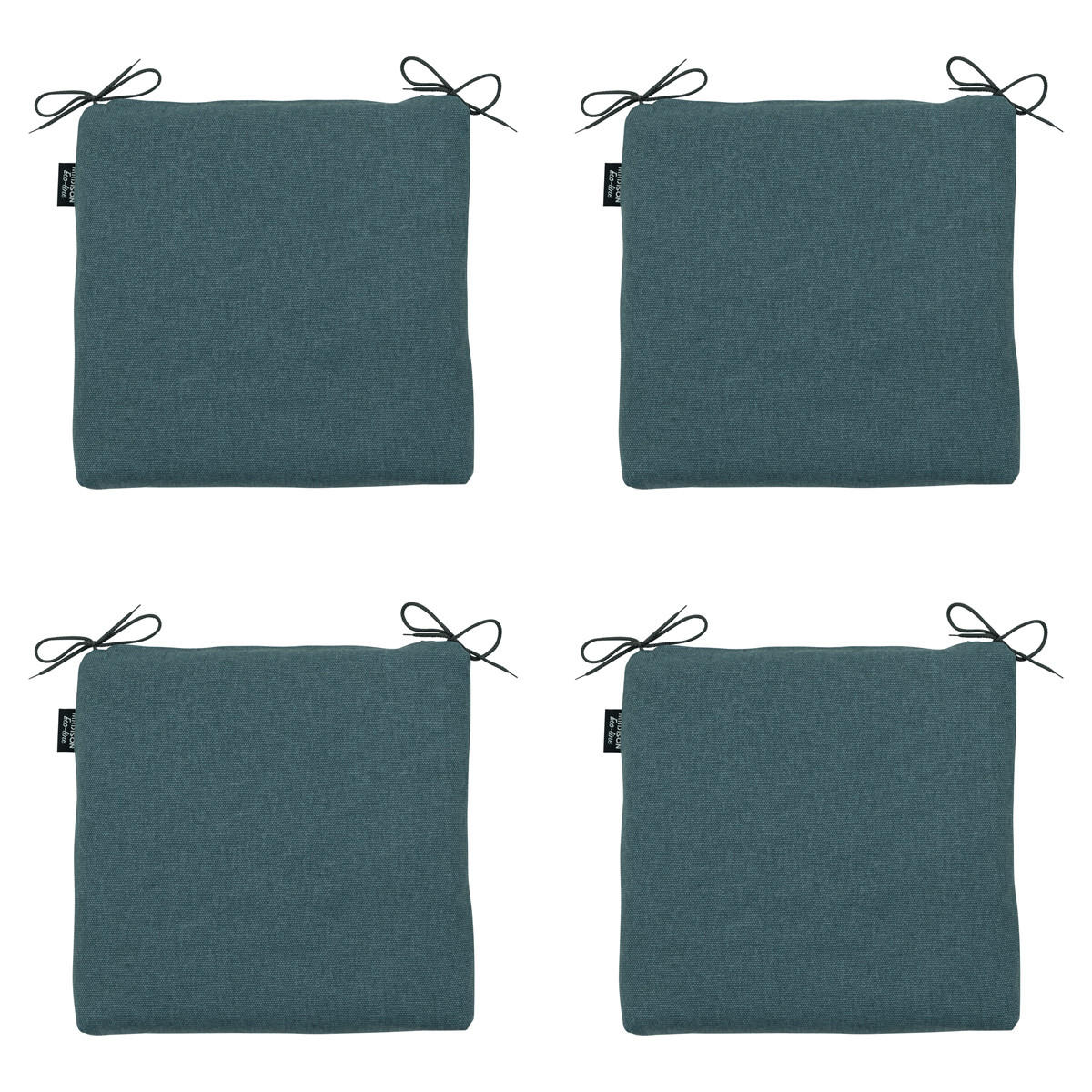 SITZKISSEN Sea 40/40 cm 4er-Set - Petrol, Textil (40/4/40cm) - Madison
