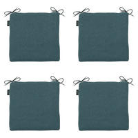 SITZKISSEN Sea 40/40 cm 4er-Set - Petrol, Textil (40/4/40cm) - Madison