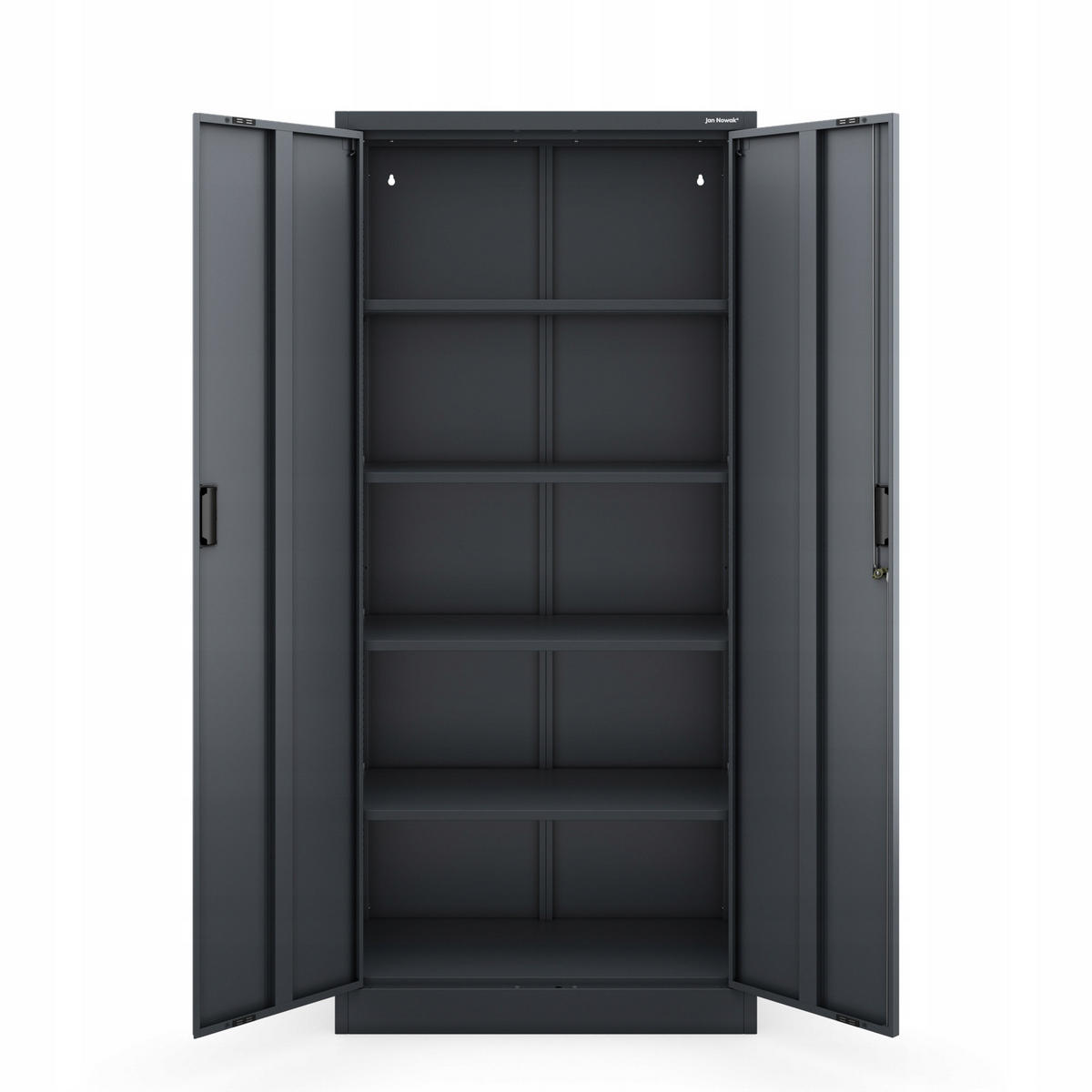 AKTENSCHRANK Jan Compact - Anthrazit, Metall (80/175/40cm) - Jan Nowak