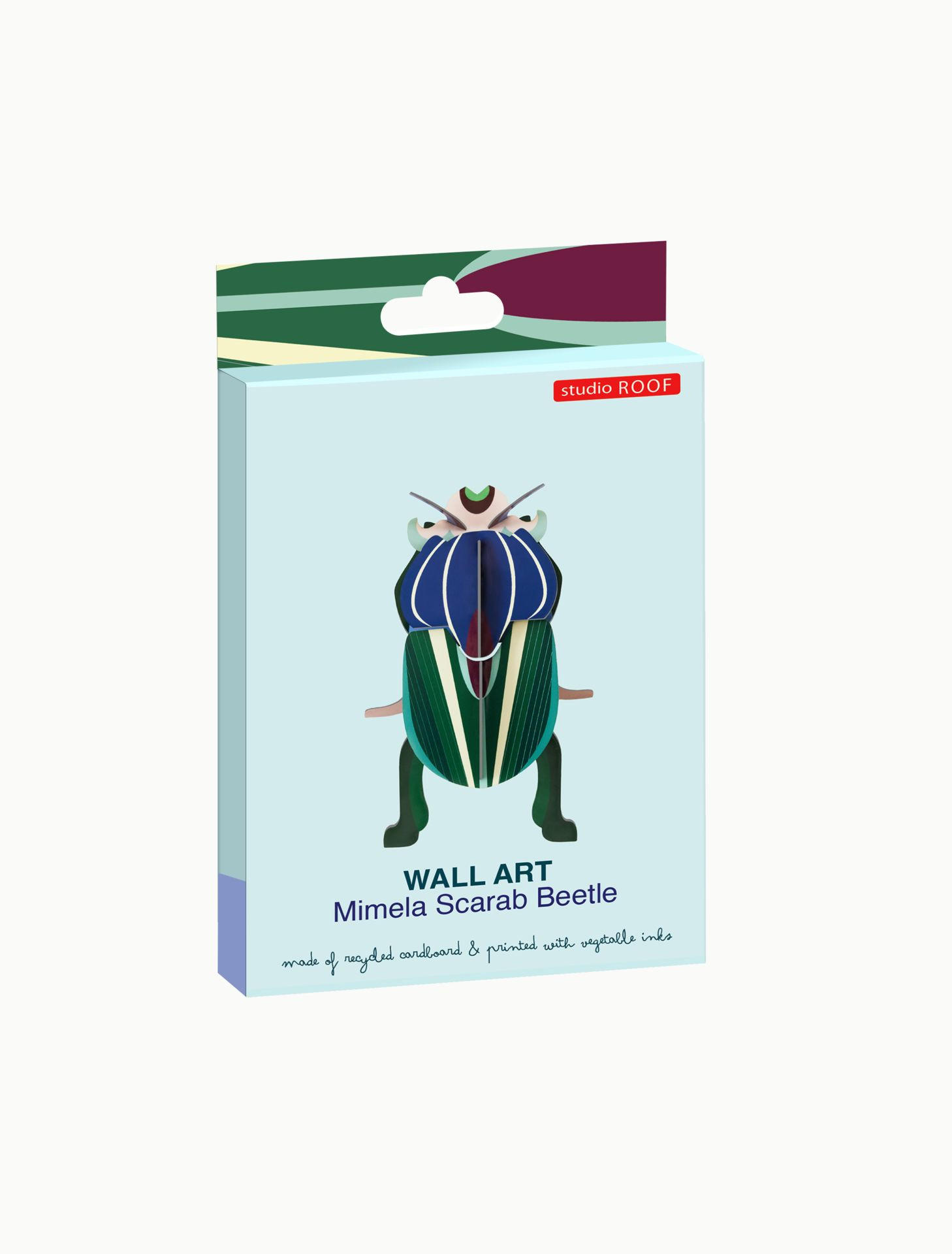 WANDDEKO Eleganter Jade-Käf 3.5/16.5 cm - Multicolor, Wellpappe (3.5/16.5/10cm) - KUNSTLOFT
