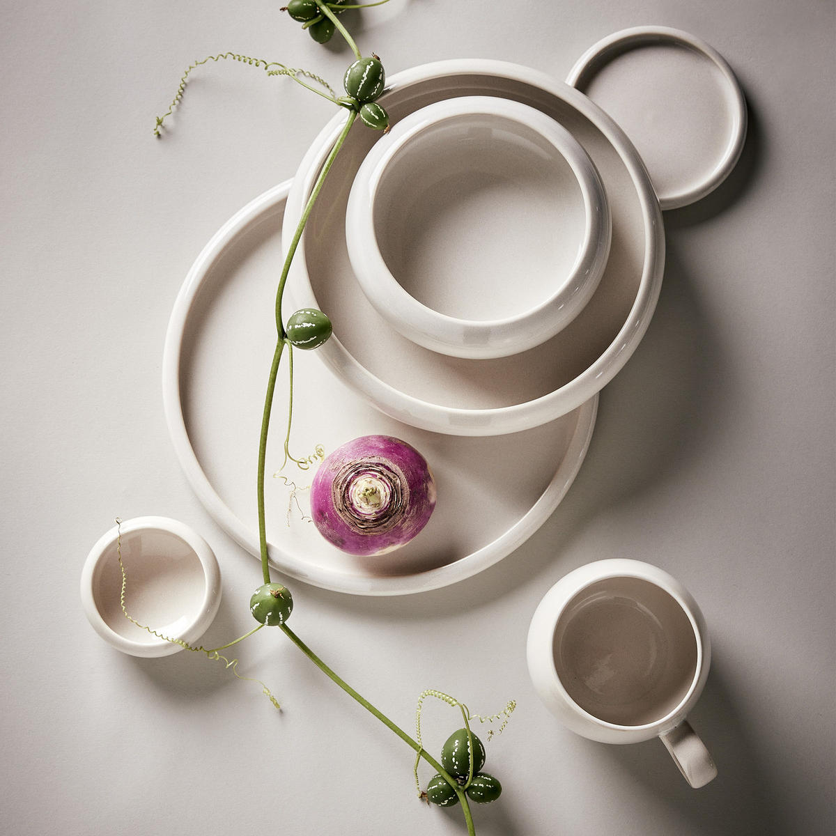 TELLER Boogy 21 cm - Creme, Keramik (21/21/2.3cm) - Butlers