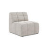 SOFAELEMENT Samt Stoff Beige - Creme/Schwarz, Holzwerkstoff/Kunststoff (75/77/90cm) - Makamii