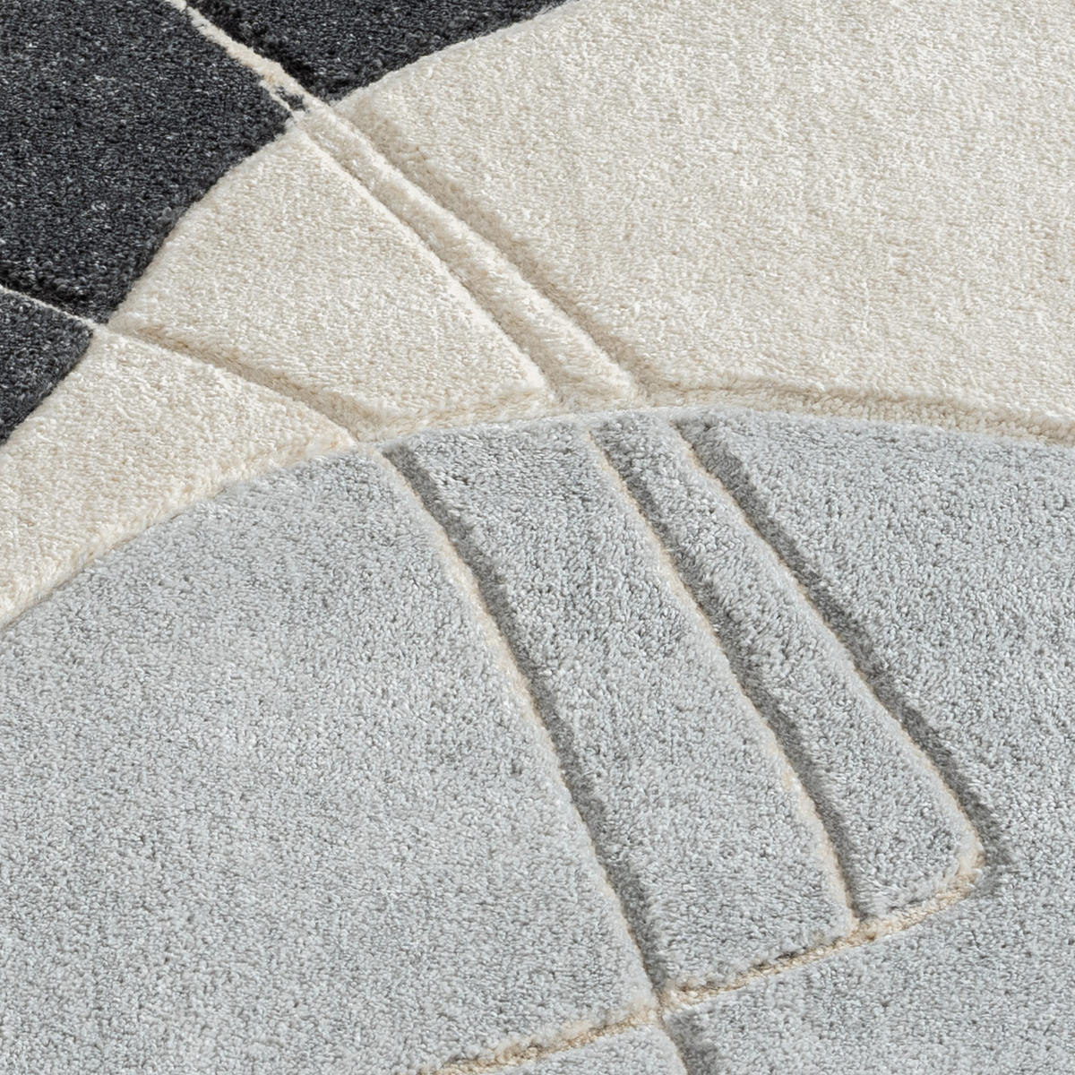 KURZFLOR-TEPPICH Bonito 7158 Grau 120x170 cm - Grau, Textil (120/170cm) - carpet city
