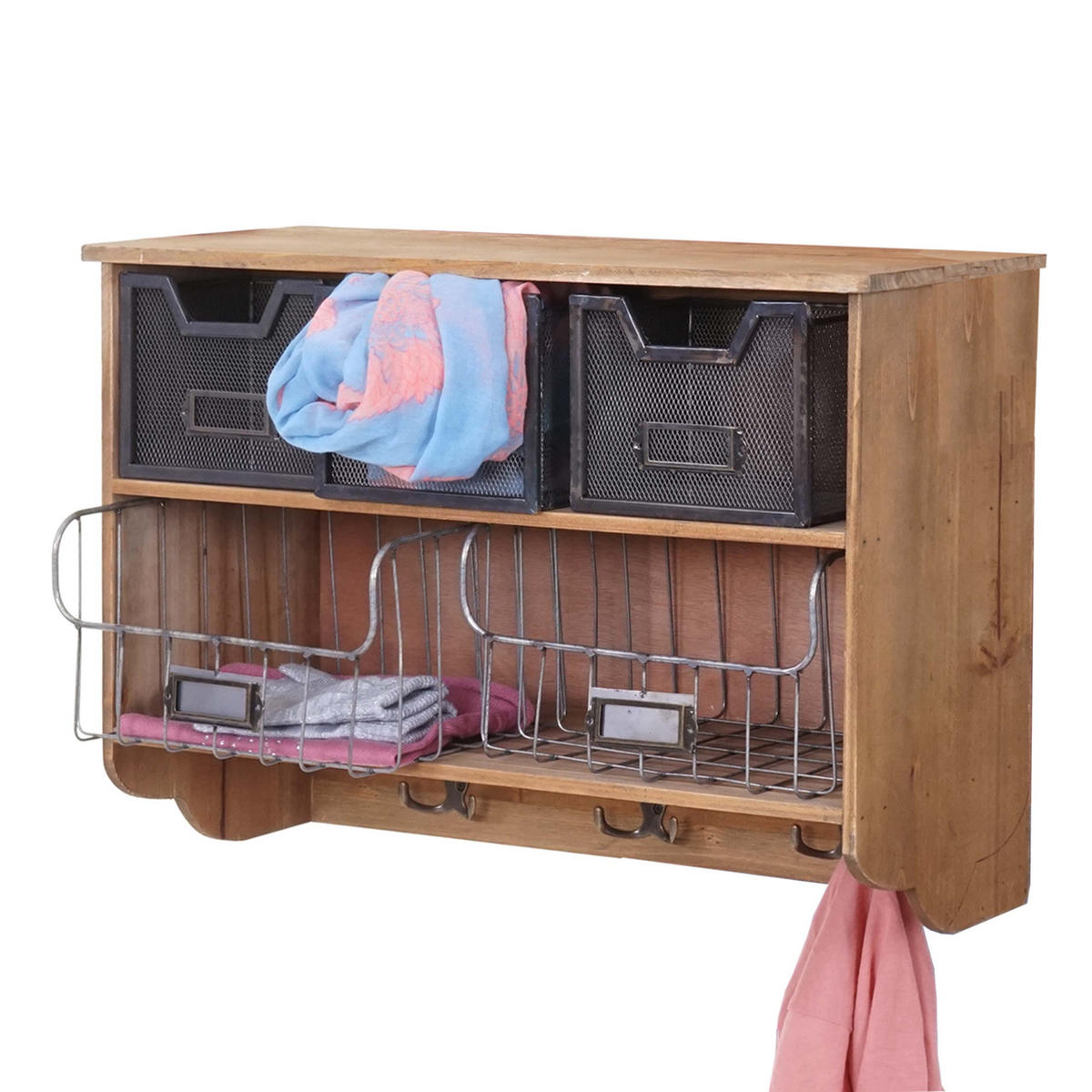 WANDGARDEROBE KÜCHENREGAL Braun - Braun, Holz (60/42/24cm) - MCW
