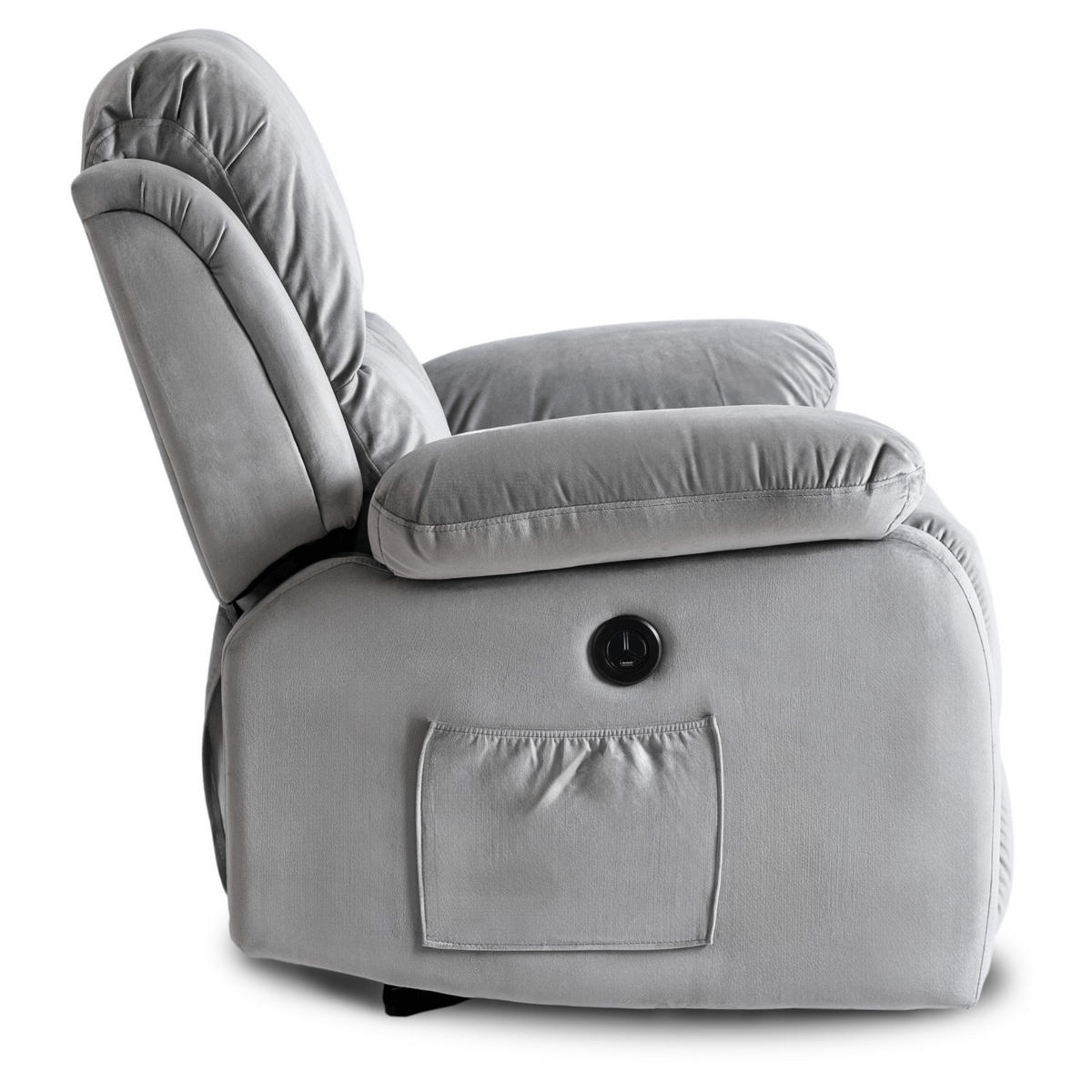 RELAXSESSEL ARON fürs Wohnzimmer Grau - Grau, Textil (53/101/88cm) - makarowski meble