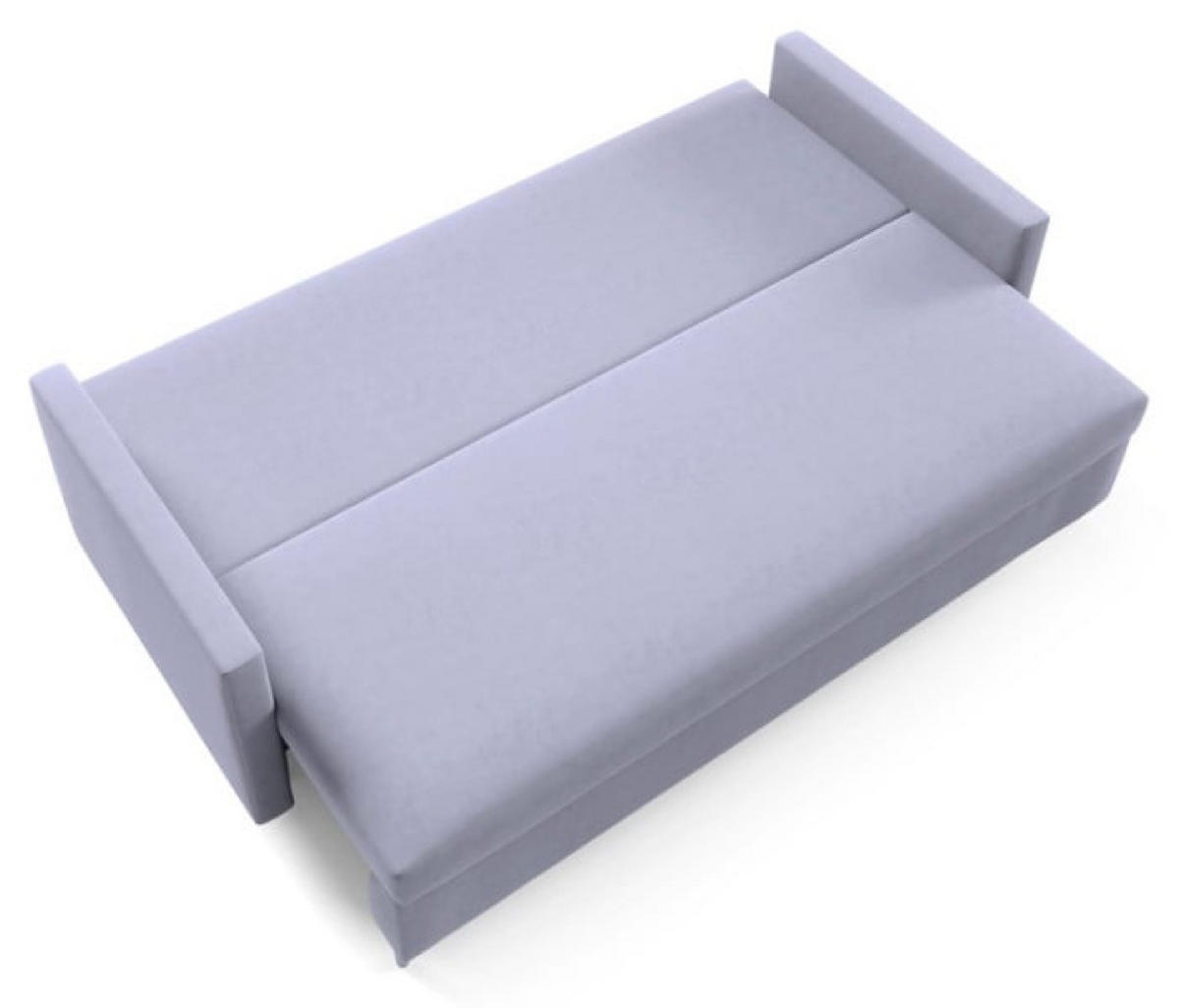 SOFA Hellgrau ARO Mit Schlaffunktion - Grau, Textil (217/100/87cm) - Sepro Meble