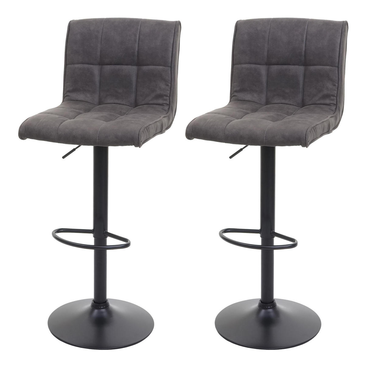 BARHOCKER Grau 2er-Set - Grau, Textil (44/116/46cm) - MCW