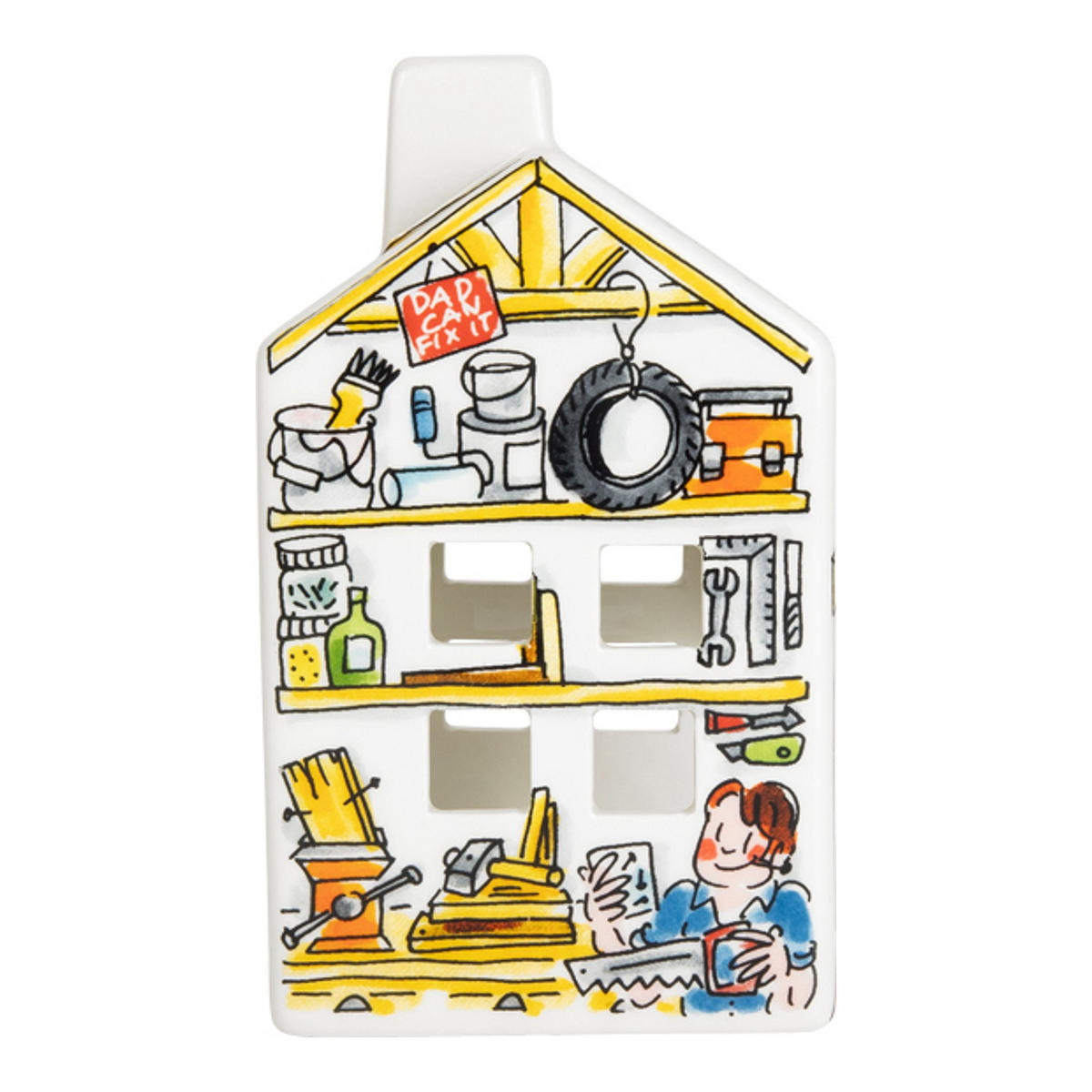 LICHTHAUS Vatertag Männerhöhle in Bunt - 14,50cm - Multicolor, Keramik (8.5/14.5/8.3cm) - Blond Amsterdam