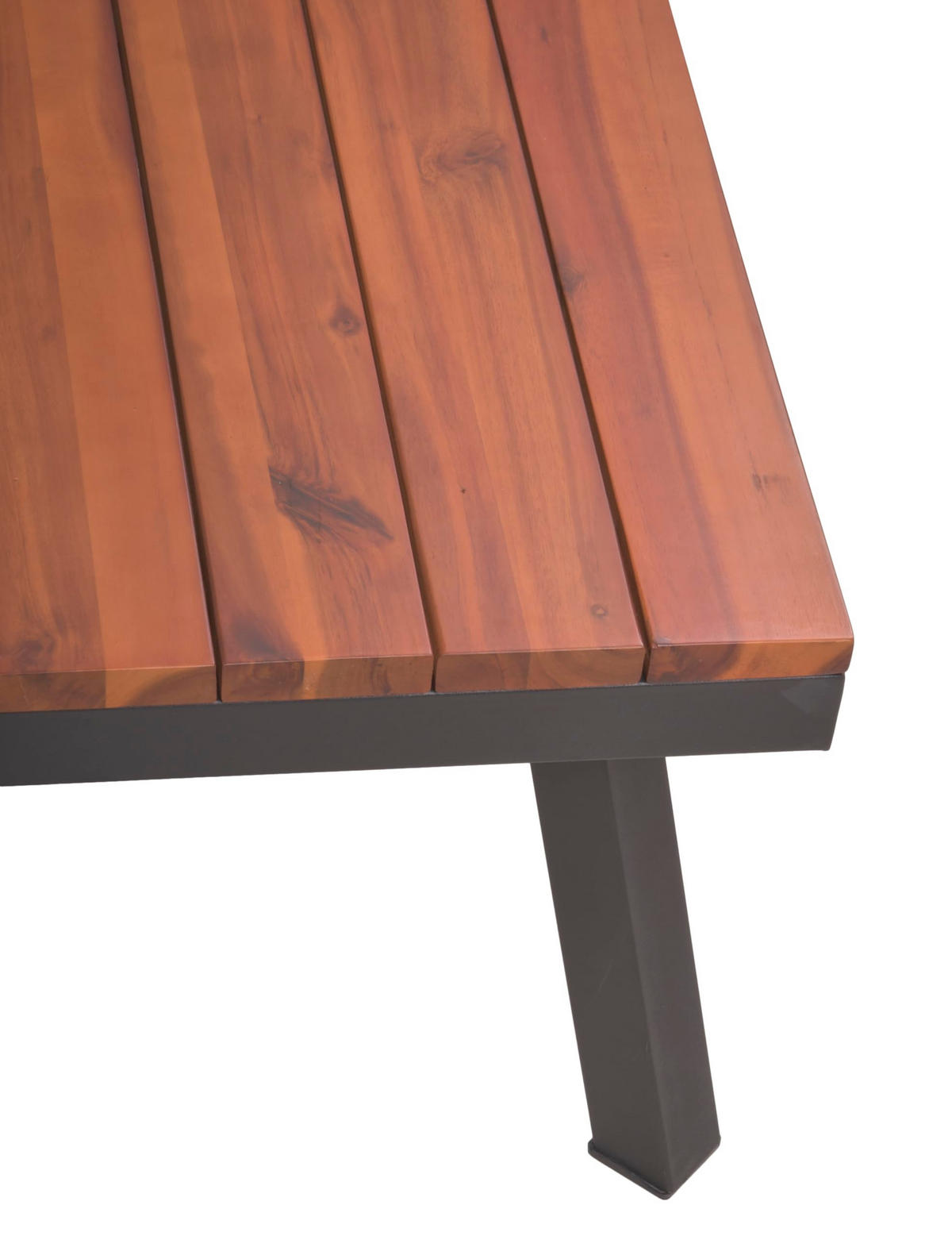 GARTENLOUNGESET Julie 4-teilig Beige Gartenmöbel - Beige, Holz - DELUKE