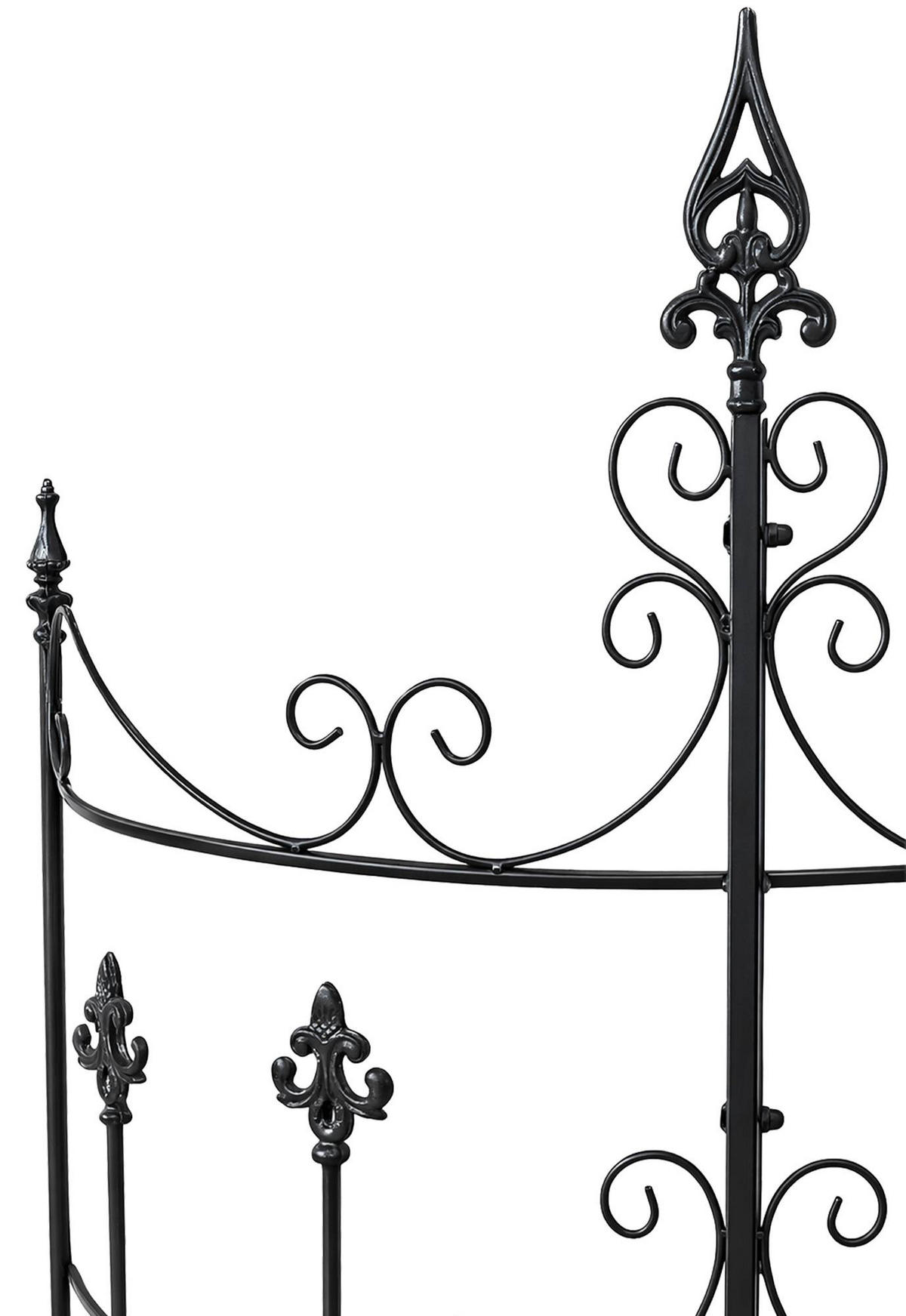 RANKGITTER Hugo 2er Set 73x33x123cm Metall Anthrazit Rankhilfe - Anthrazit, Metall (73/123/33cm) - DELUKE