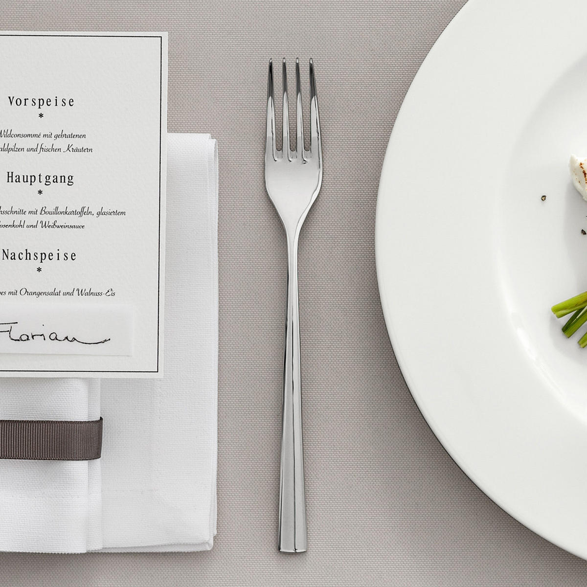 TAFELGABEL Piemont silber 206 mm 6er Set - Silberfarben, Metall - Villeroy & Boch