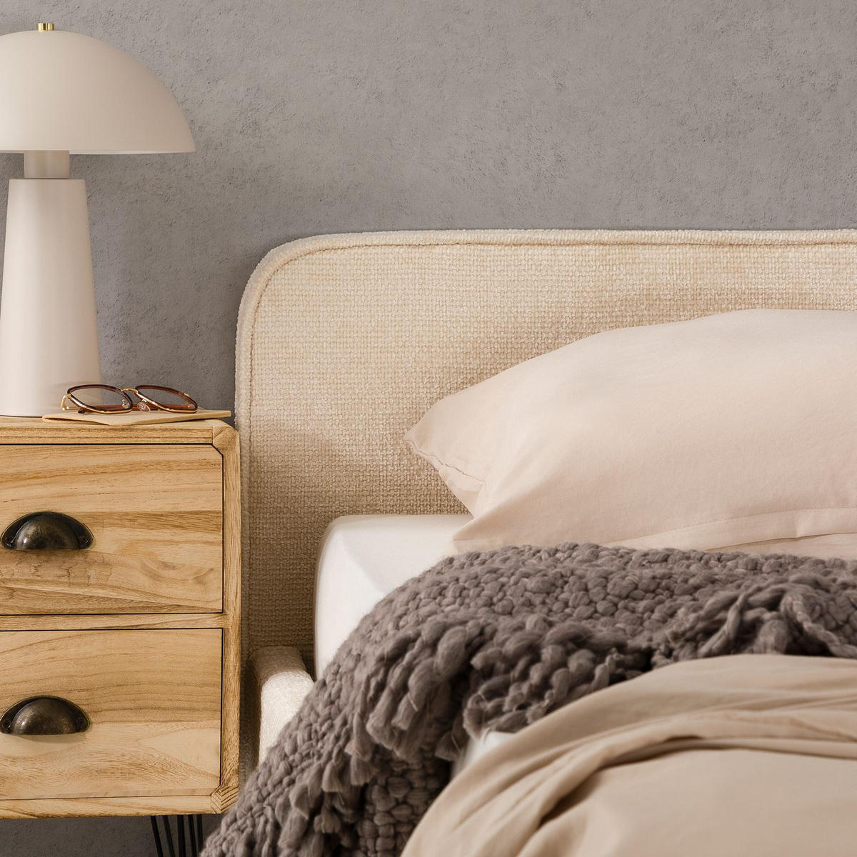 POLSTERBETT VIRETTA 140X200 CM - Weiß, Textil (140/200cm) - IDIMEX