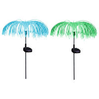 SOLARLEUCHTE, Stecklampe LED, Edelstahl, RGB 2er Set - Schwarz, Metall (26/26/60cm)