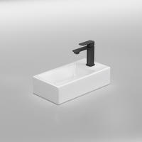 HANDWASCHBECKEN mit pflegeleichter Oberfläche Weiß 40,5 / 20,5 / 10,5 cm - Weiß Hochglanz, Keramik (20.5/10.5/40.5cm) - EMKE