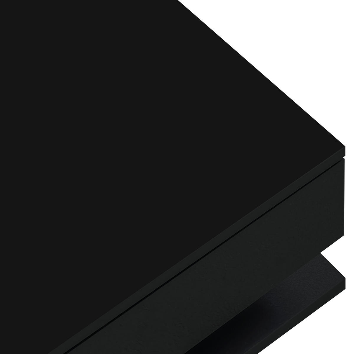 COUCHTISCH DE-021 LumoGlass Schwarz - Schwarz, Holzwerkstoff (55/105/33cm) - ComfortXL