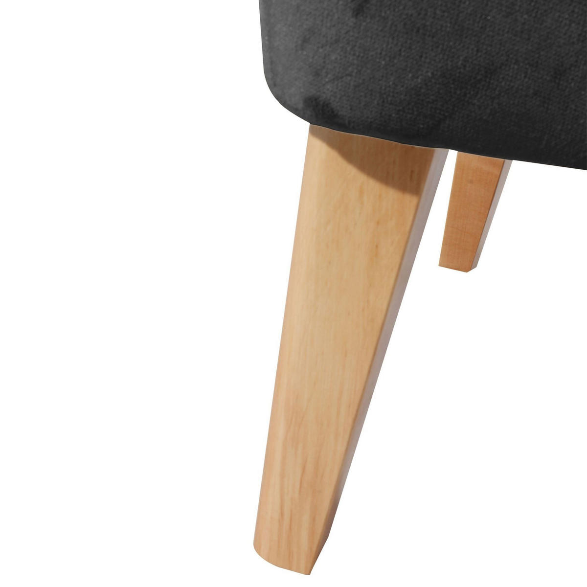 SESSEL Kaiya Bezug Samtvelours Buche natur / anthrazit - Grau, Kunststoff (71/97/82cm) - 58aufmkessel