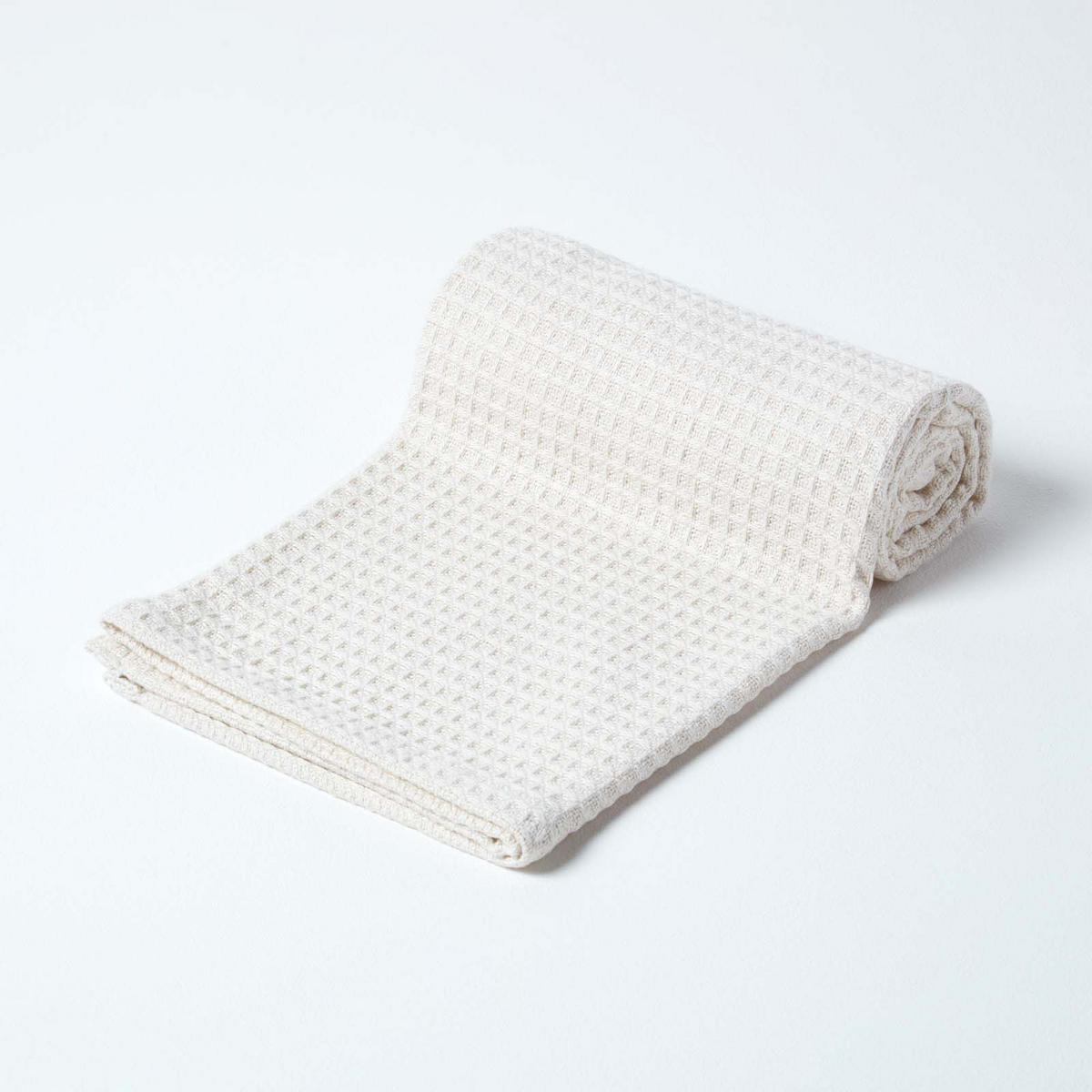 BABYDECKE Waffelpiqué 125/150 cm, Bio-Baumwolle - Naturfarben, Textil (125/150cm) - Homescapes