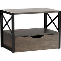 SCHREIBTISCHORGANIZER Mehrzweck, Desktop Organizer mit Schublade, Holz-Grau - Braun, Holzwerkstoff (15/12/30cm) - LUXUSKOLLEKTION
