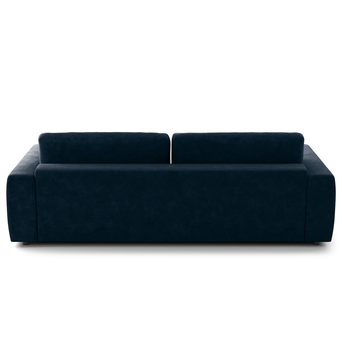 3-SITZER SOFA - Blau/Schwarz, Kunststoff/Textil (252/80/117cm) - home24
