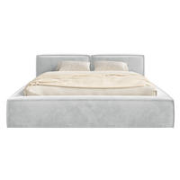 POLSTERBETT Tilves Slim Hellgrau 180x200 cm - Hellgrau/Schwarz, Kunststoff/Textil (180/200cm) - Selsey