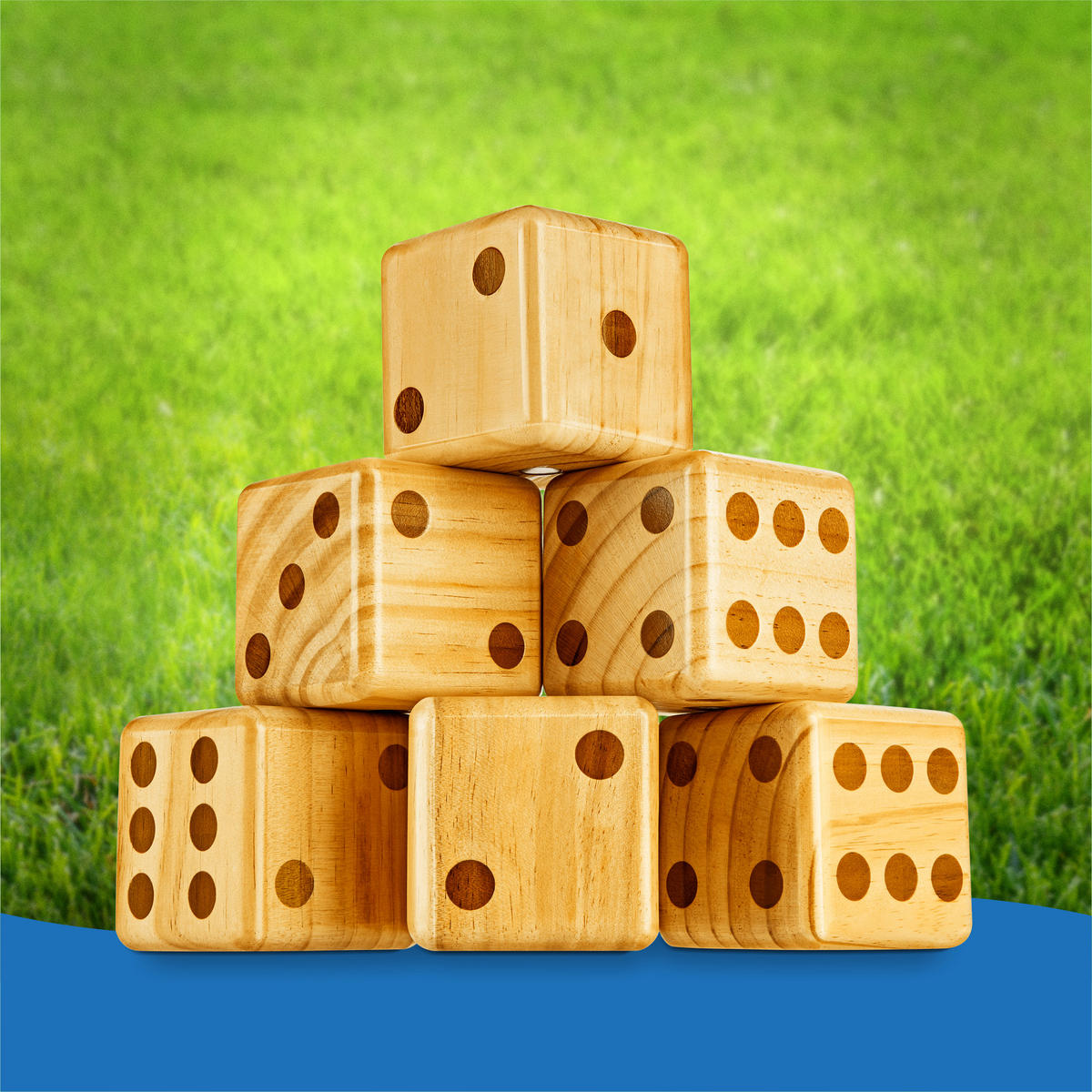 WÜRFELSPIEL Chuck - Naturfarben, Holz (33/33cm) - Toyfel