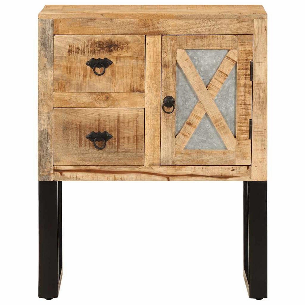 SIDEBOARD 60/30/76 Cm Massivholz Mango - Braun, Holz (30/76/60cm) - vidaXL