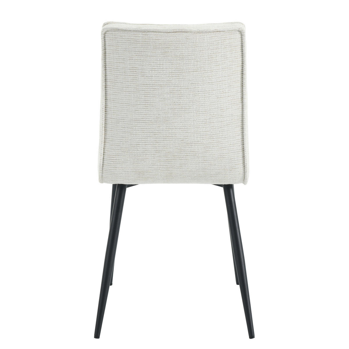 HOME24 Polsterstuhl CIRIANO 2er-Set - Beige/Schwarz, Textil/Metall (46/85/60cm) - home24