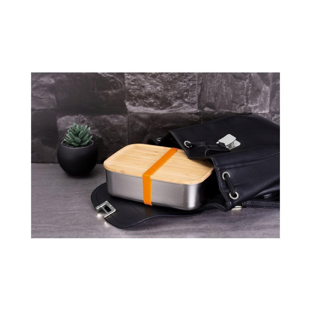 LUNCHBOX Silber 16/11/6 cm BH7207 - Silberfarben, Kunststoff (11/6/16cm) - Berlinger Haus