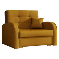 SCHLAFSOFA Viva Gold I - Dunkelgelb/Braun, Holz/Textil (103/85/98cm) - MIRJAN24