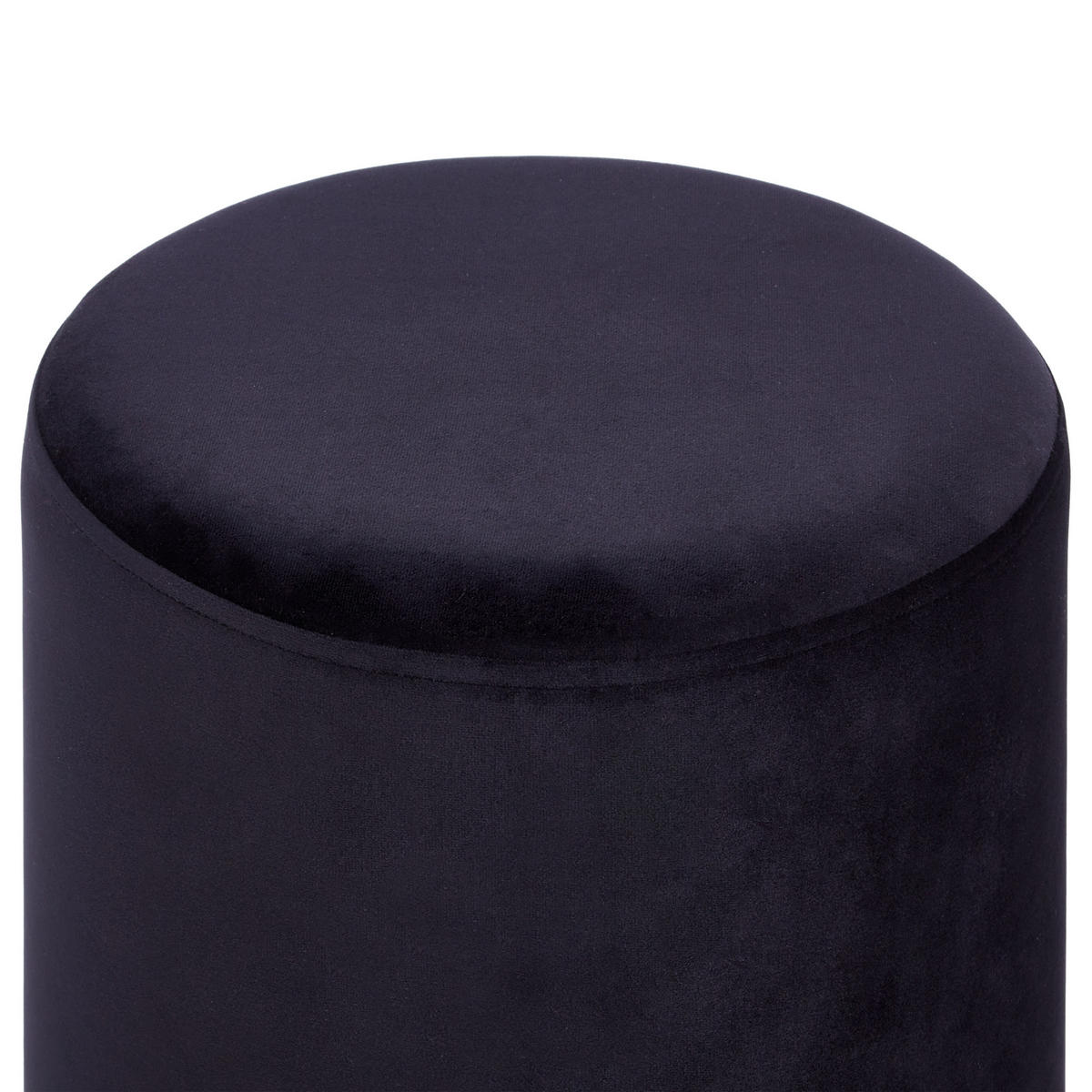 POUF Brigitte 36/36/44 cm - Schwarz, Textil (36/44/36cm) - Beliani