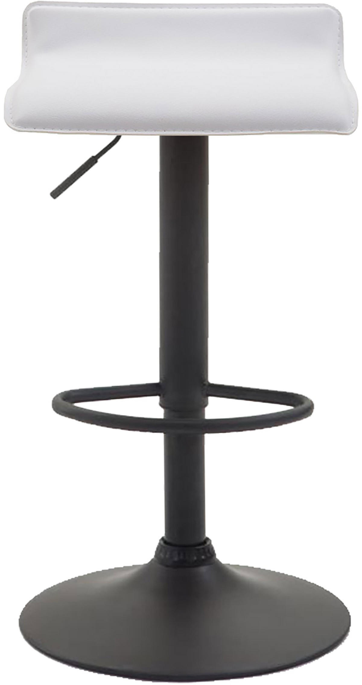 BARHOCKER Dyn V2 63-84 cm weiß - Weiß, Leder (36/63/39cm) - furnicato