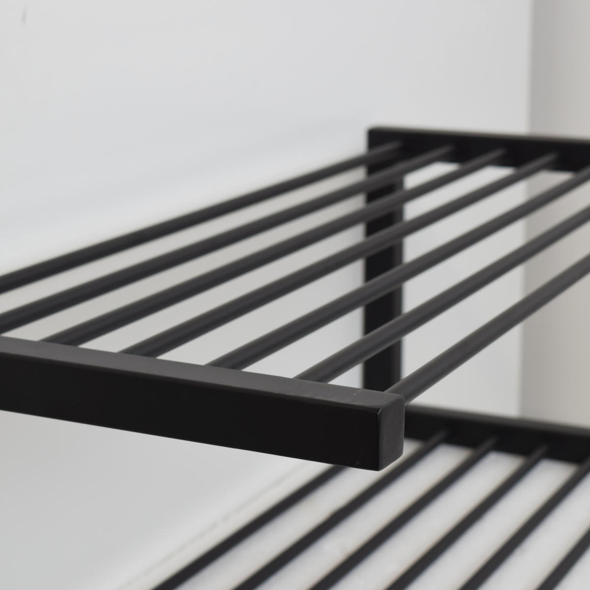 SCHUHABLAGE Hall Schwarz - Schwarz, Metall (70/25/30cm) - LOFT42