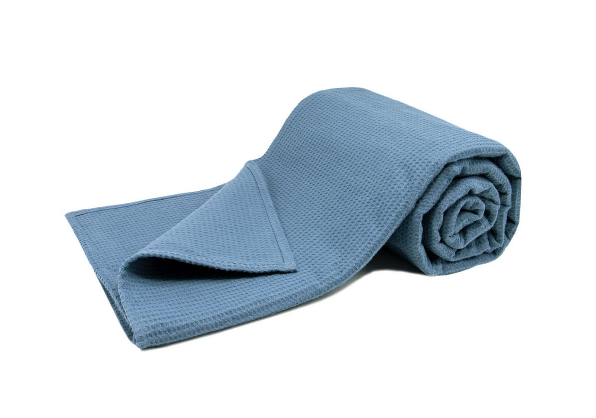 KUSCHELDECKE, 150x200 cm, 100% Baumwolle, Blau - Petrol, Textil (150/200cm) - Zollner