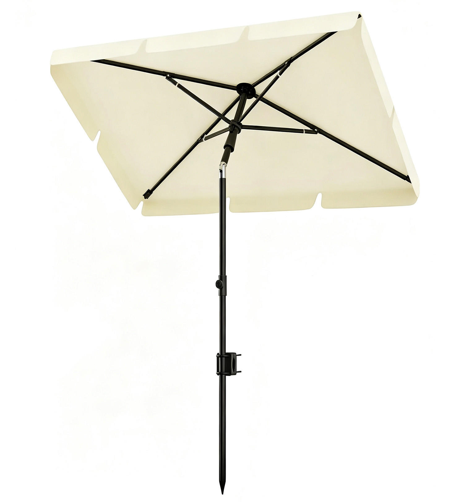 SONNENSCHIRM 200 x 125 cm - Beige, Metall (125/200cm) - CLTYQ
