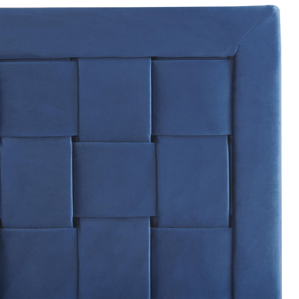 DOPPELBETT 160/200cm Marineblau Limoux - Blau, Textil (160/200cm) - Beliani