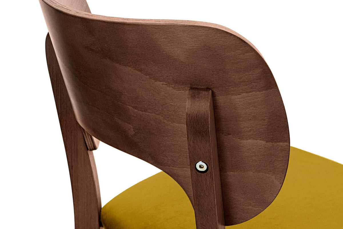ESSZIMMERSTÜHLE LYCO (2er-Set), honig / Walnuss mittel - Walnussfarben/Honig, Holz/Buchenholz (47/81/45cm) - KONSIMO®
