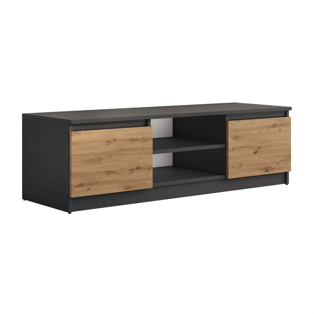 LOWBOARD HANA 120 cm Artisan Eiche / Anthrazit - Eiche Artisan, Holzwerkstoff (120/36/40cm) - Lookway