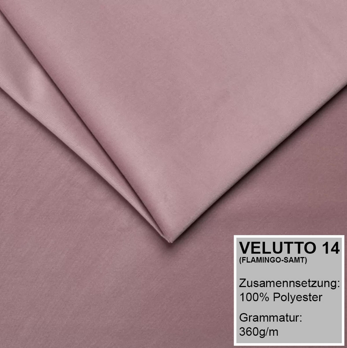 POLSTERBETT LUMO 120x200 Rosa - Rosa, Textil (120/200cm) - A&J MöbelLand
