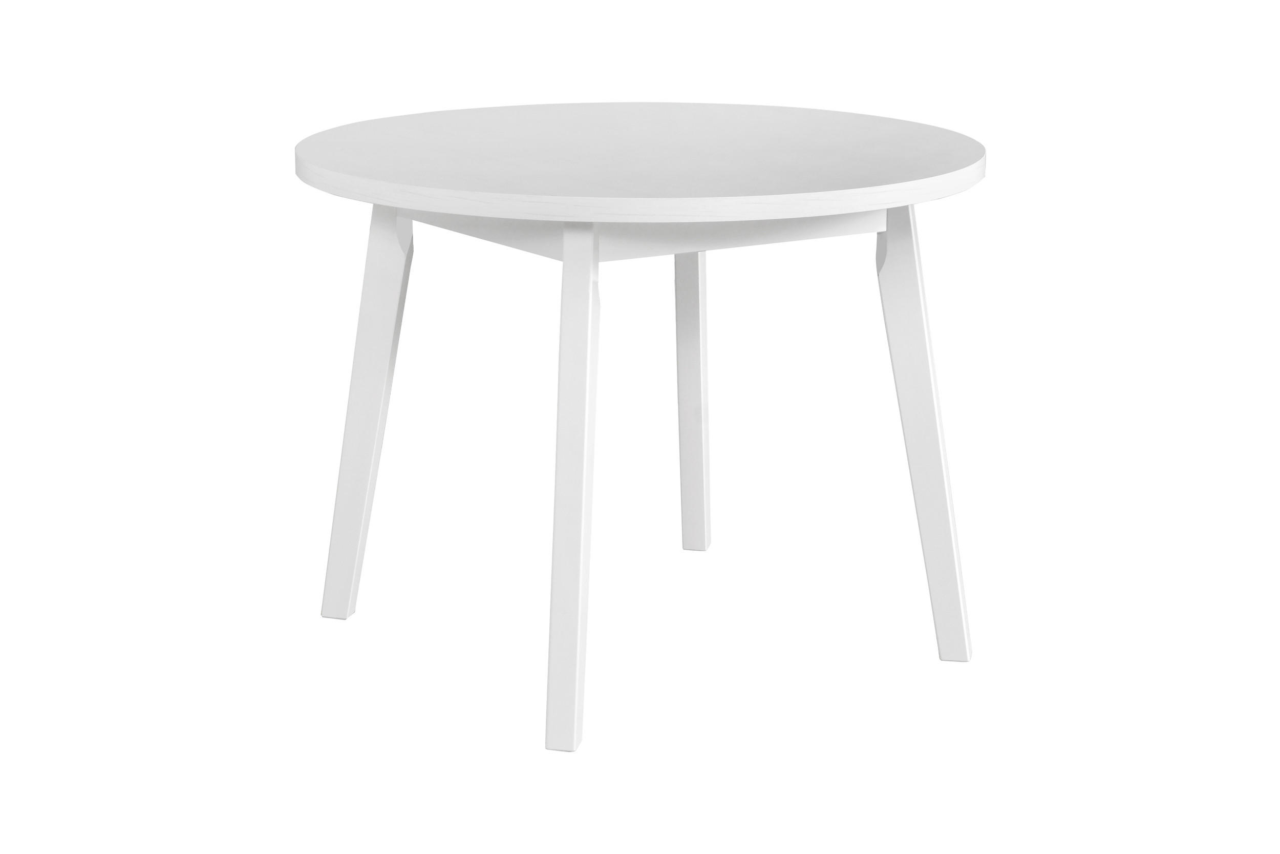 ESSTISCH Oslo 3, 100 cm, weiss - Weiß, Holz (100/100/75cm) - Leaf Design