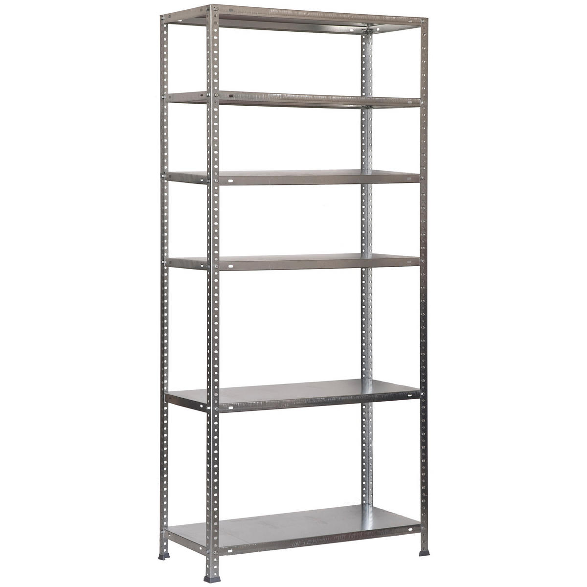 SCHRAUBREGAL PANDA TALL | HxBxT 200x90x30cm | 6 Fachböden | Fachlast 75kg | Verzinkt - Silberfarben, Metall (90/200/30cm) - PROREGAL