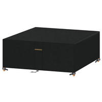 ABDECKPLANE Gartenmöbel 190 x 140 x 71 cm Wasserdicht - Schwarz, Textil (1/1/1cm)
